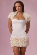 Cropped Bolero  in Pearl