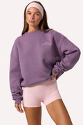 Oversized Crew-Neck Jumper in Dusk