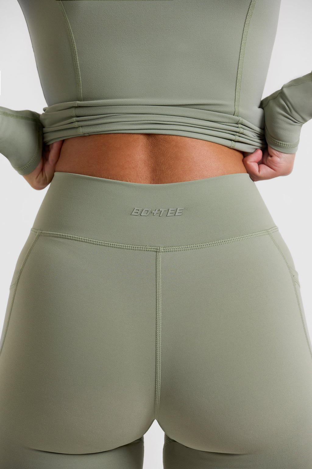Soft Active Full-Length Leggings in Bamboo Green
