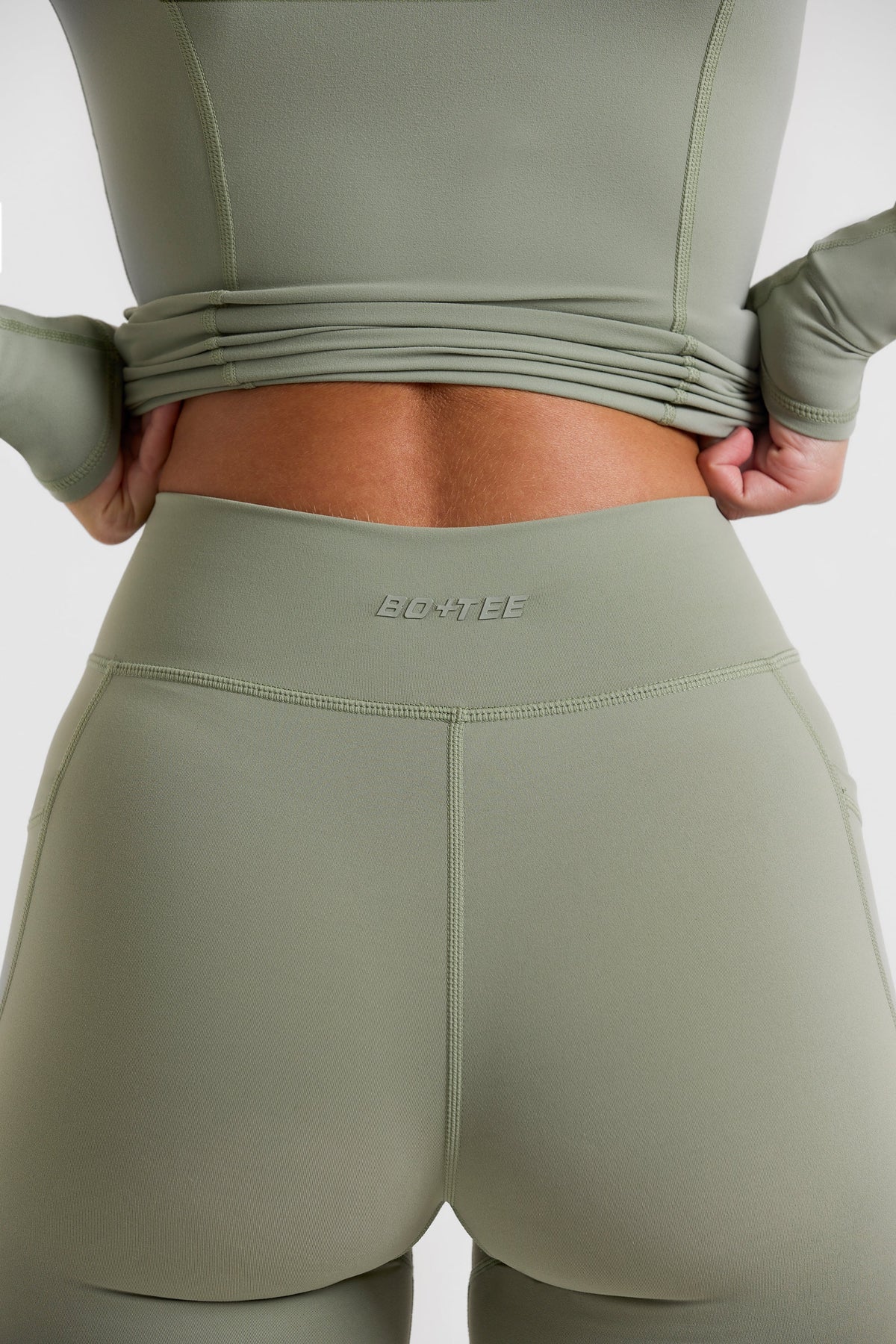 Soft Active Full-Length Leggings in Bamboo Green