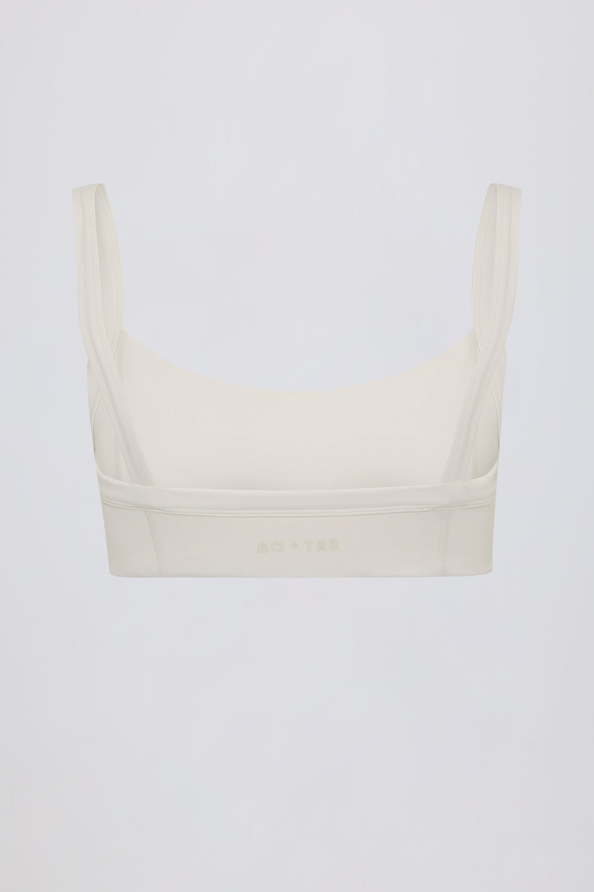 Soft Active Seam-Detail Sports Bra in Oat