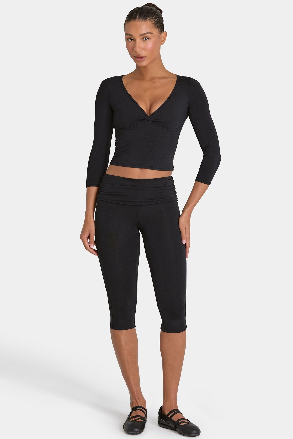 ButterCloud™ Capri Leggings in Black