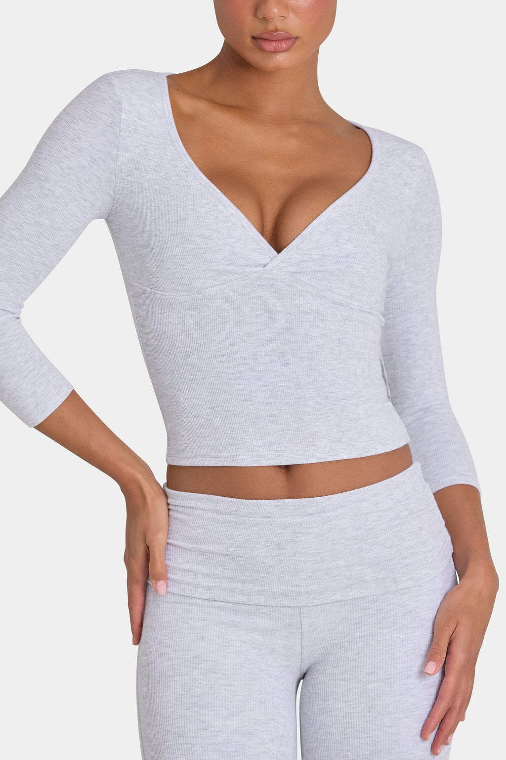 ButterCloud™ Top in Grey Marl