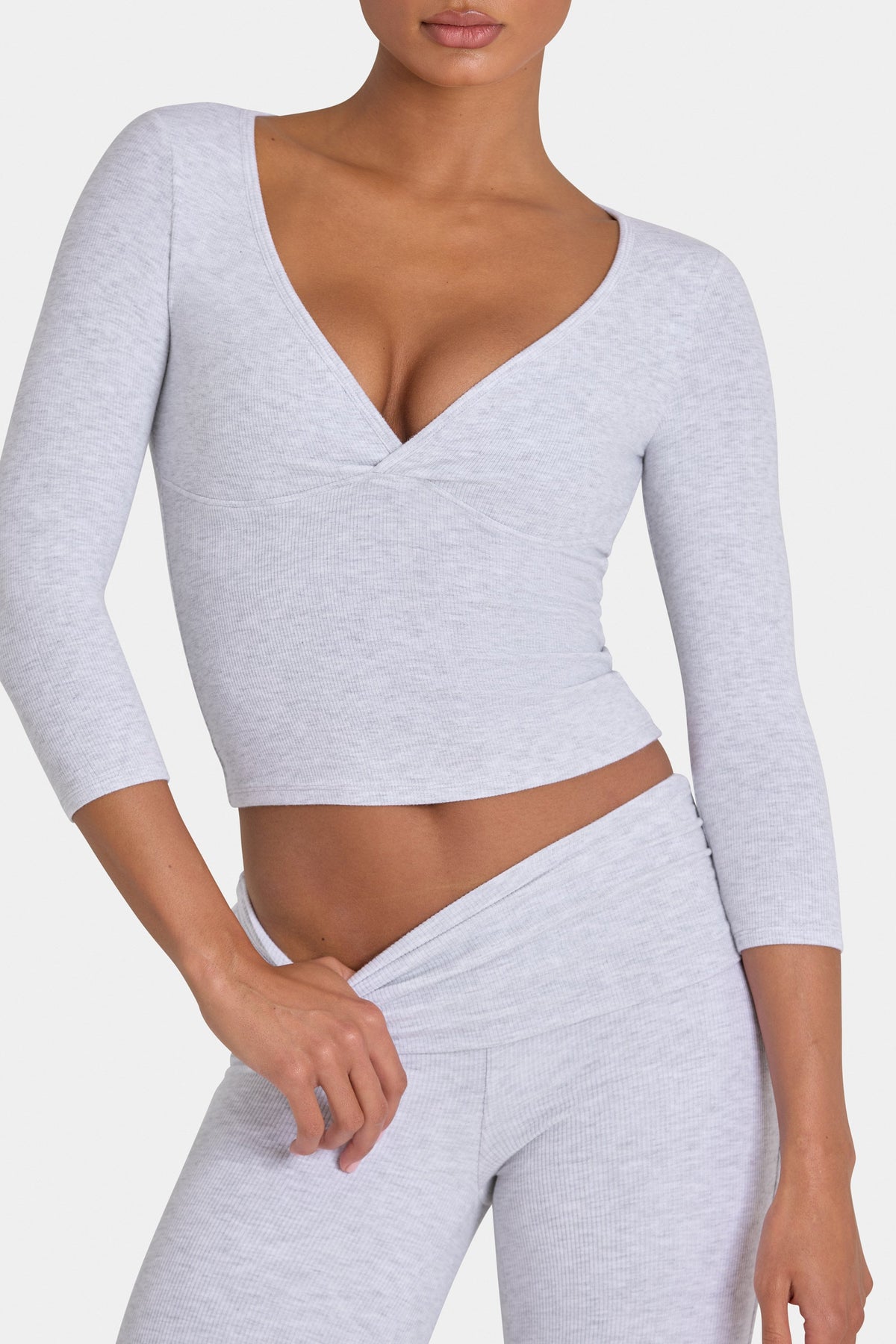 ButterCloud™ Top in Grey Marl
