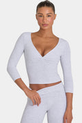 ButterCloud™ Top in Grey Marl