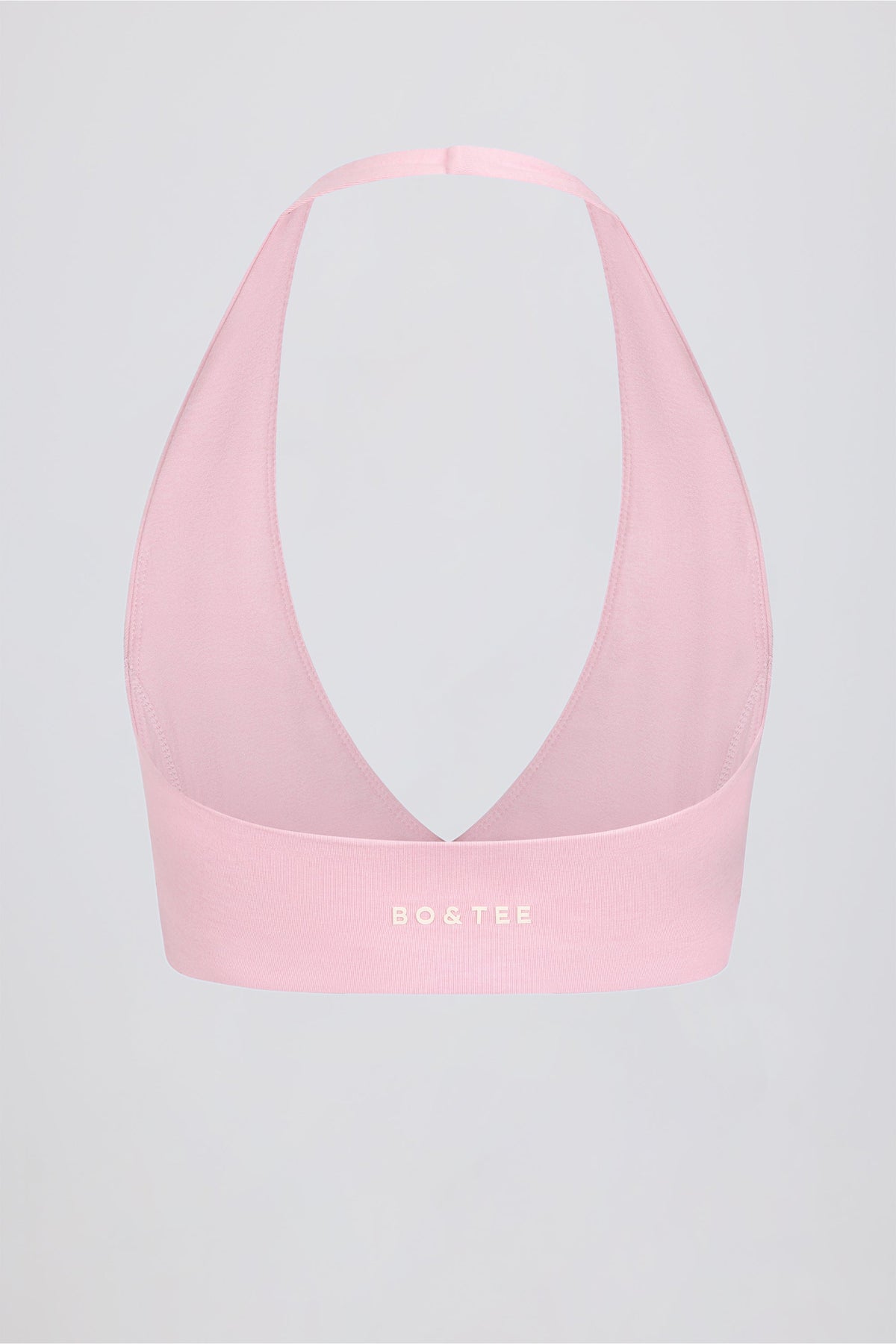 Brushed Jersey V-Neck Sports Bra in Bloom