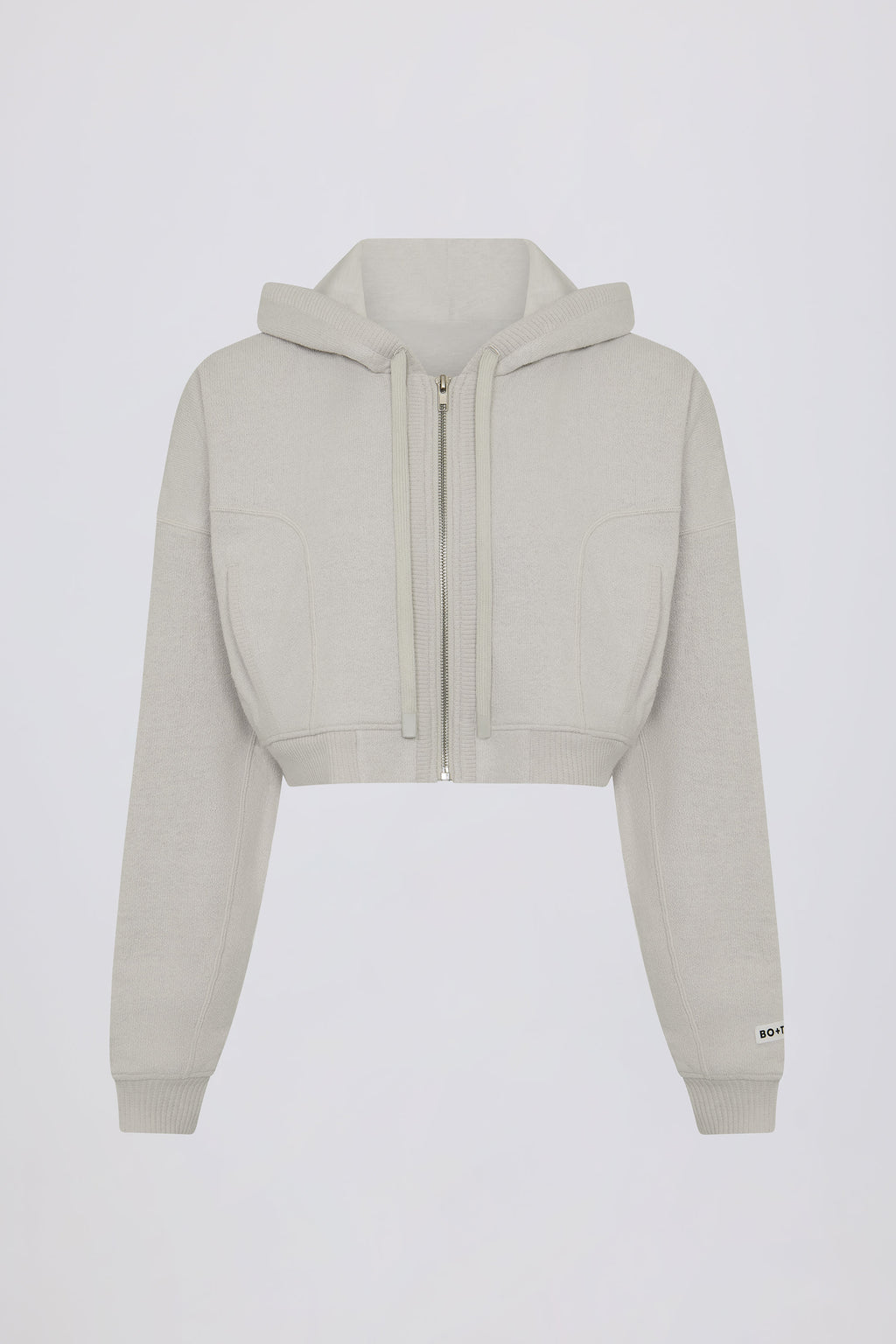 Lightweight Knit V-Neck Oversized Jumper in Light Grey