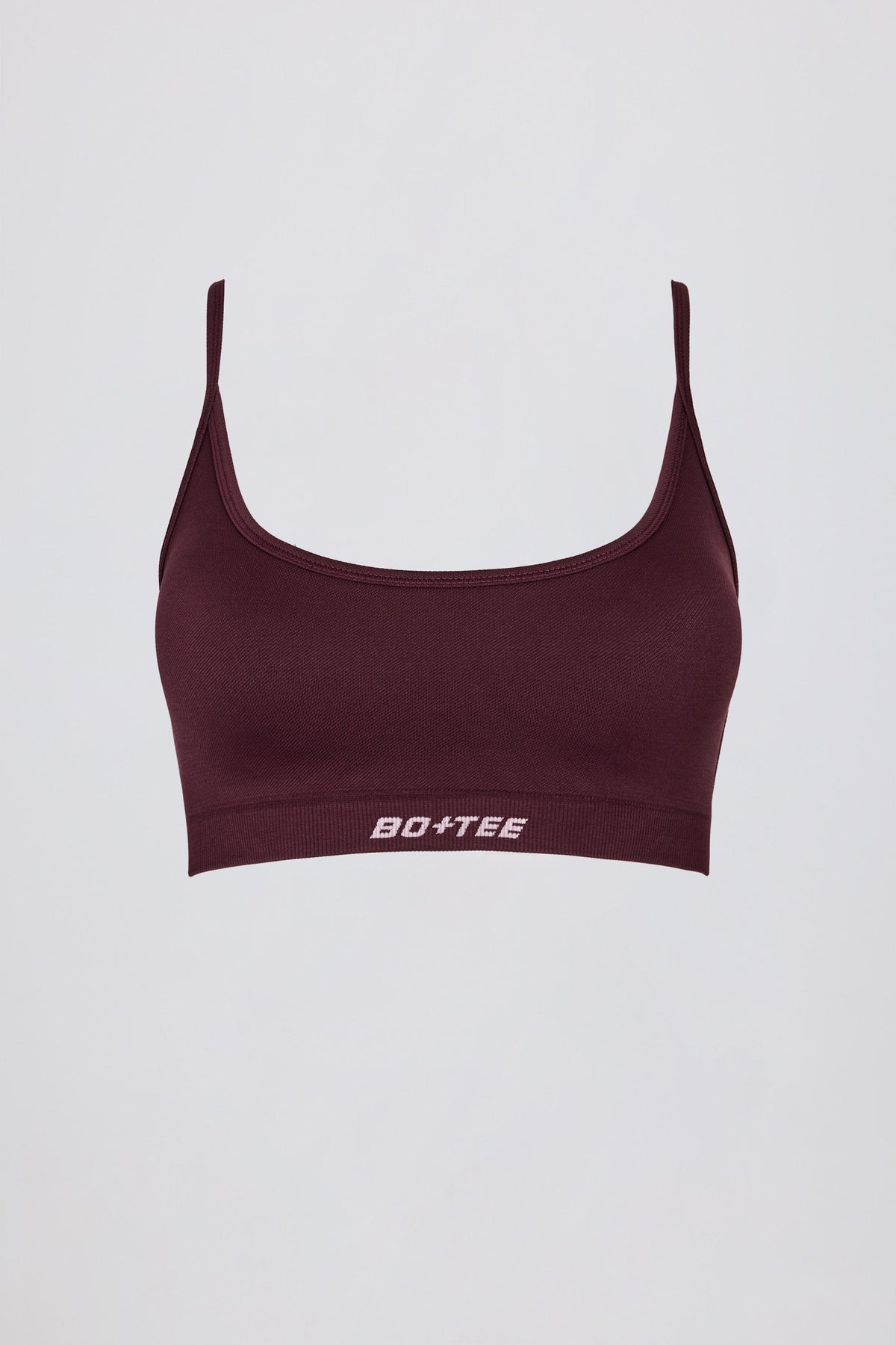 Super Sculpt Seamless Backless Sports Bra in Burgundy