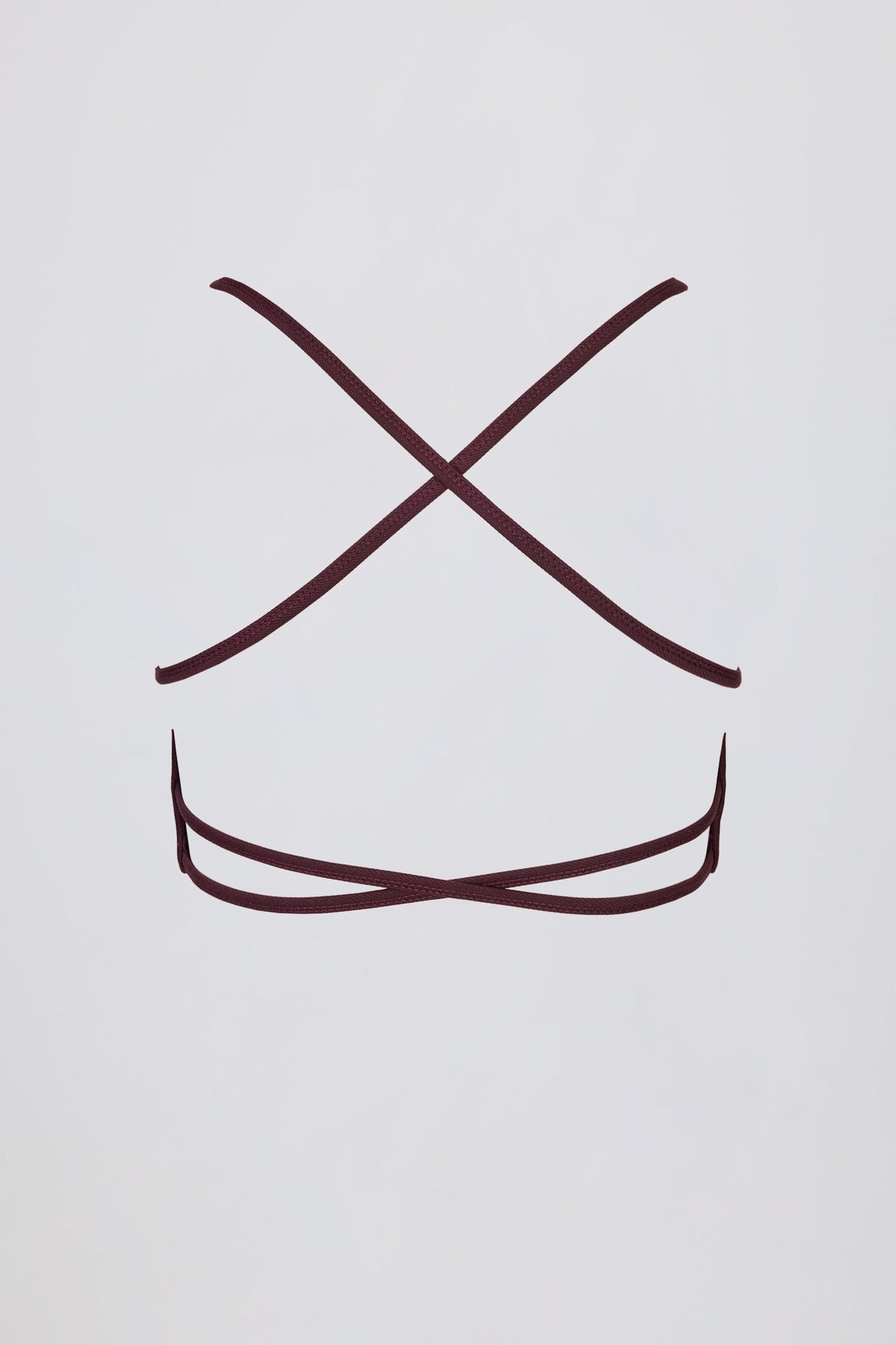 Super Sculpt Seamless Backless Sports Bra in Burgundy
