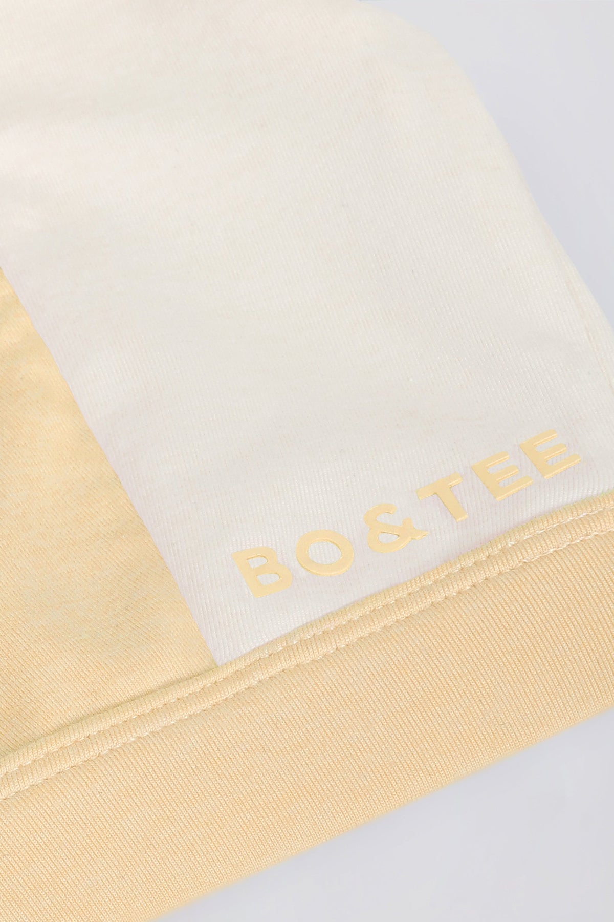 Contrast Sports Bra in Lemon Marl