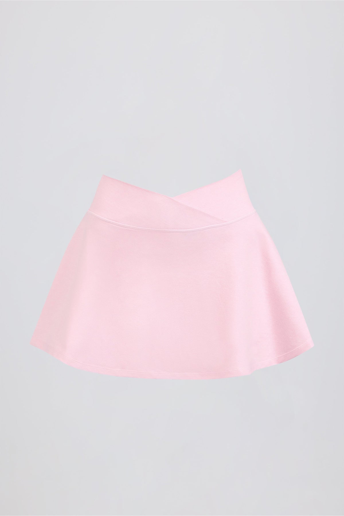 Brushed Jersey Crossover Mini Skort in Bloom