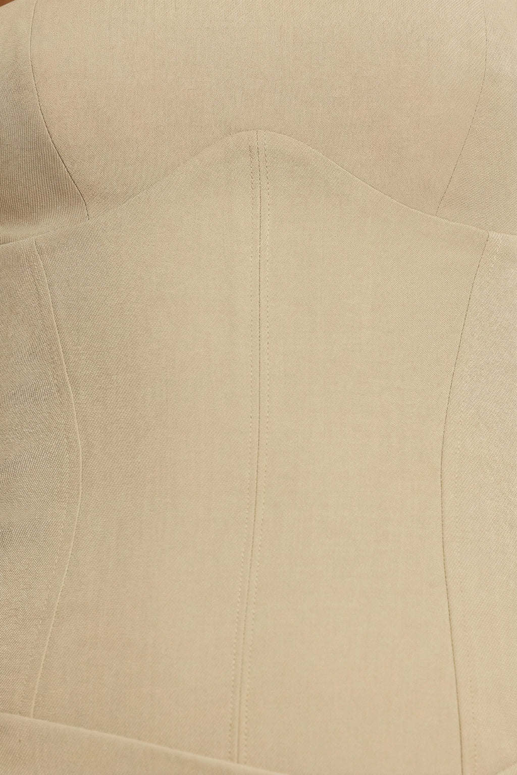 Woven Twill Wrap Over Pleated Mini Dress in Taupe