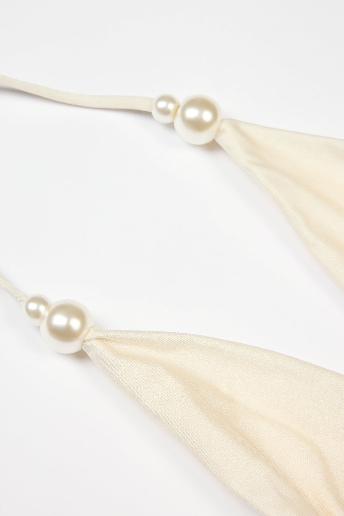 Halterneck Thong Swimsuit in Pearl