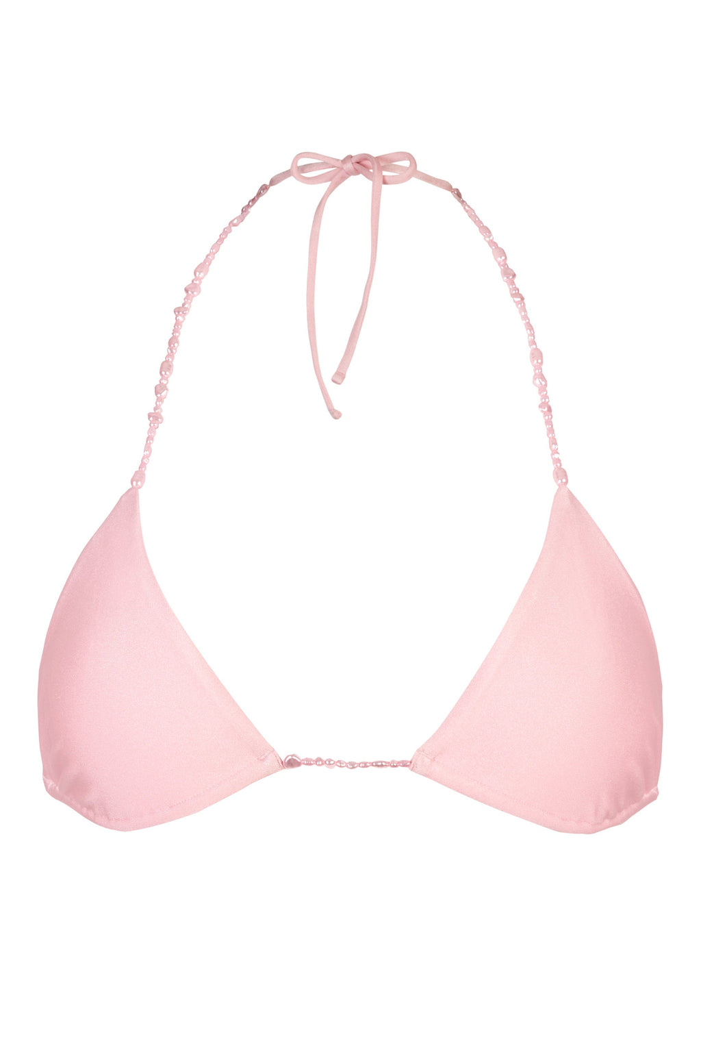 Triangle Bikini Top in Baby Pink