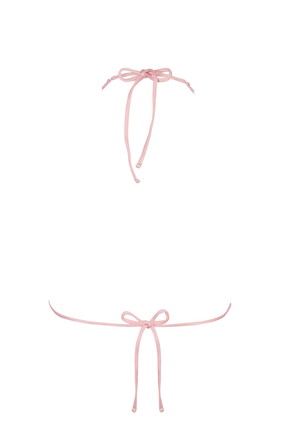 Triangle Bikini Top in Baby Pink