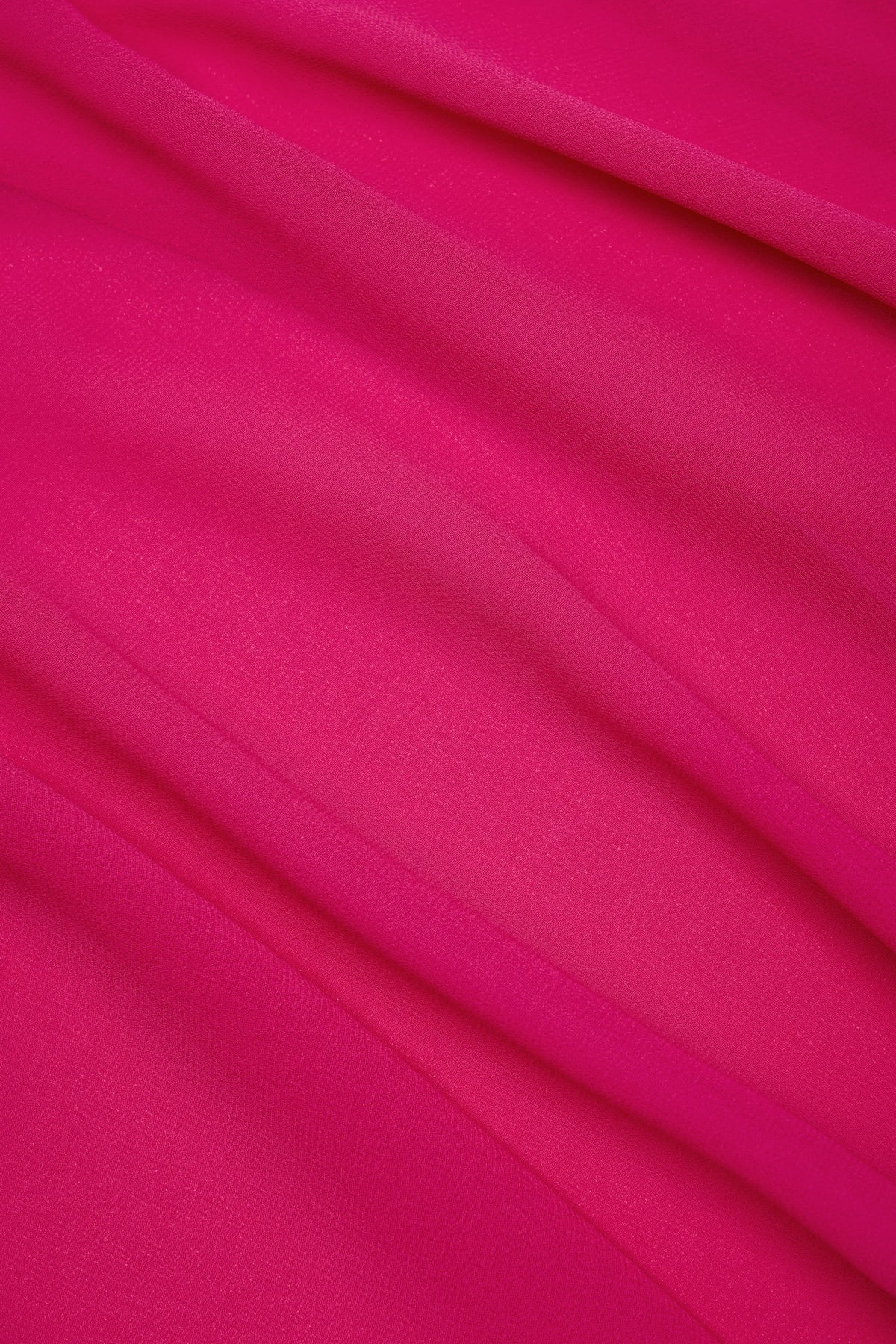 Cowl-Neck Mini Dress in Fuchsia Pink