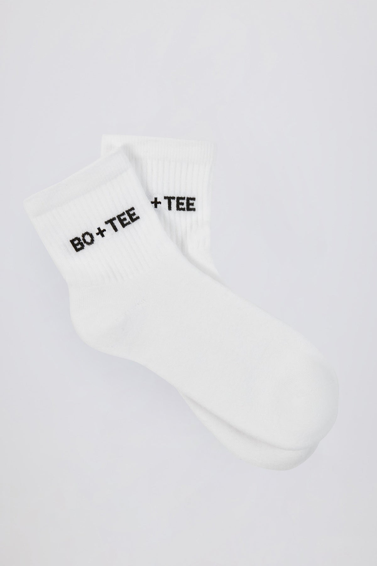 Ribbed Crew Sock Bundle in White