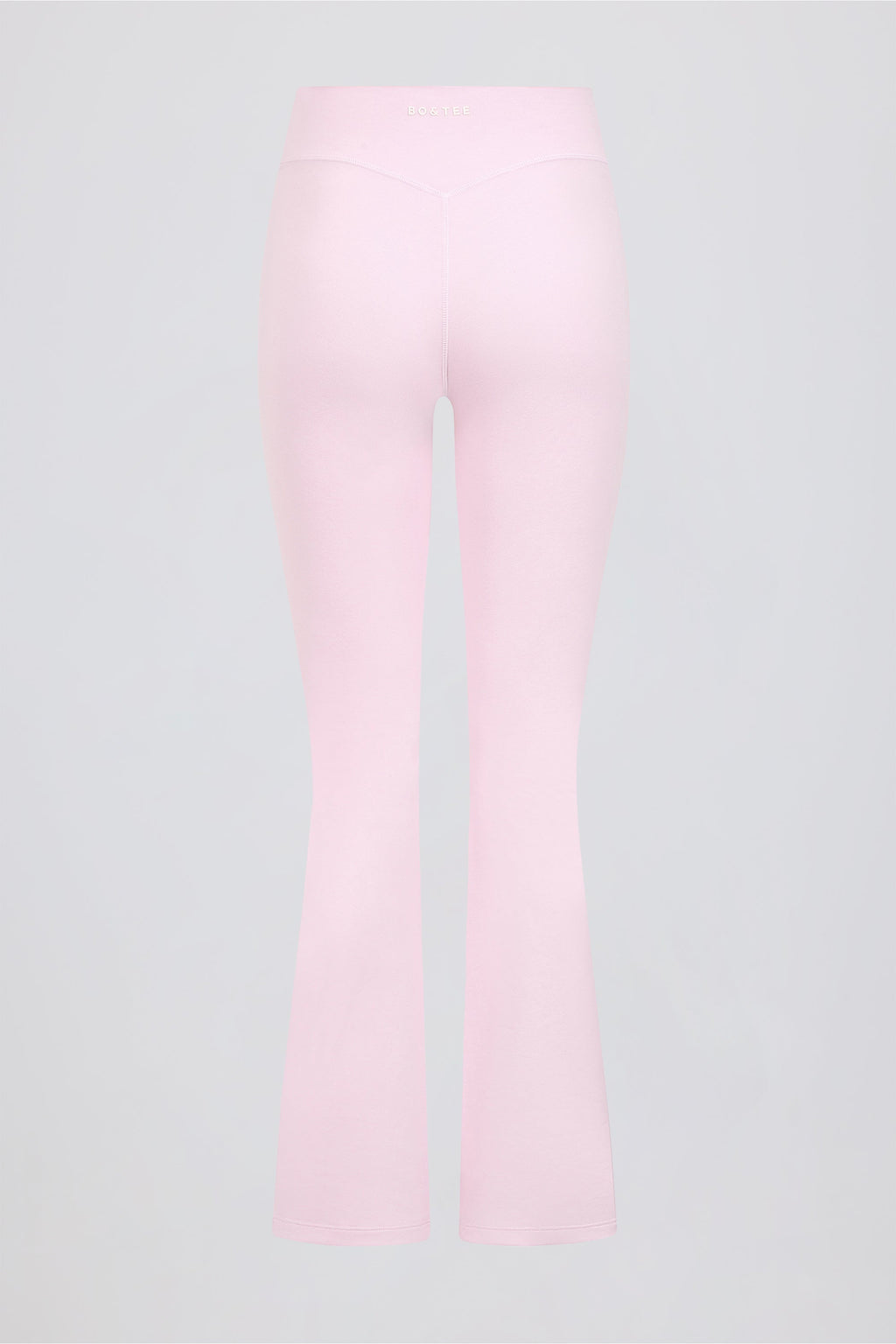 Brushed Jersey Ruched Flared Trousers in Bloom