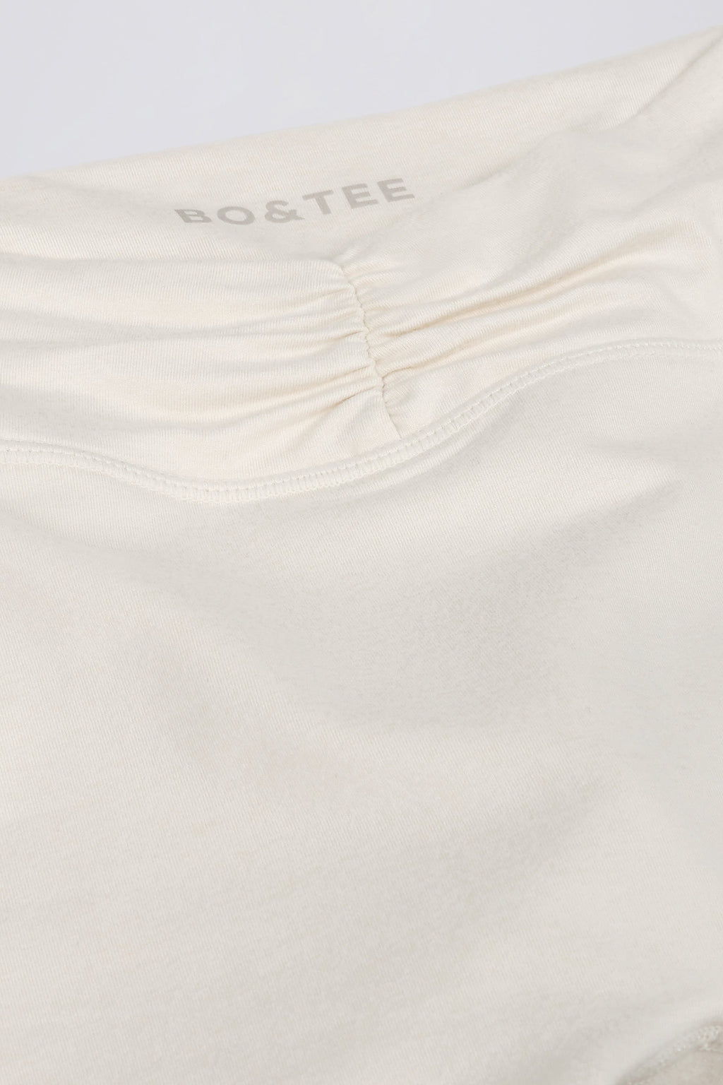 Ruched Mini Shorts in Vanilla
