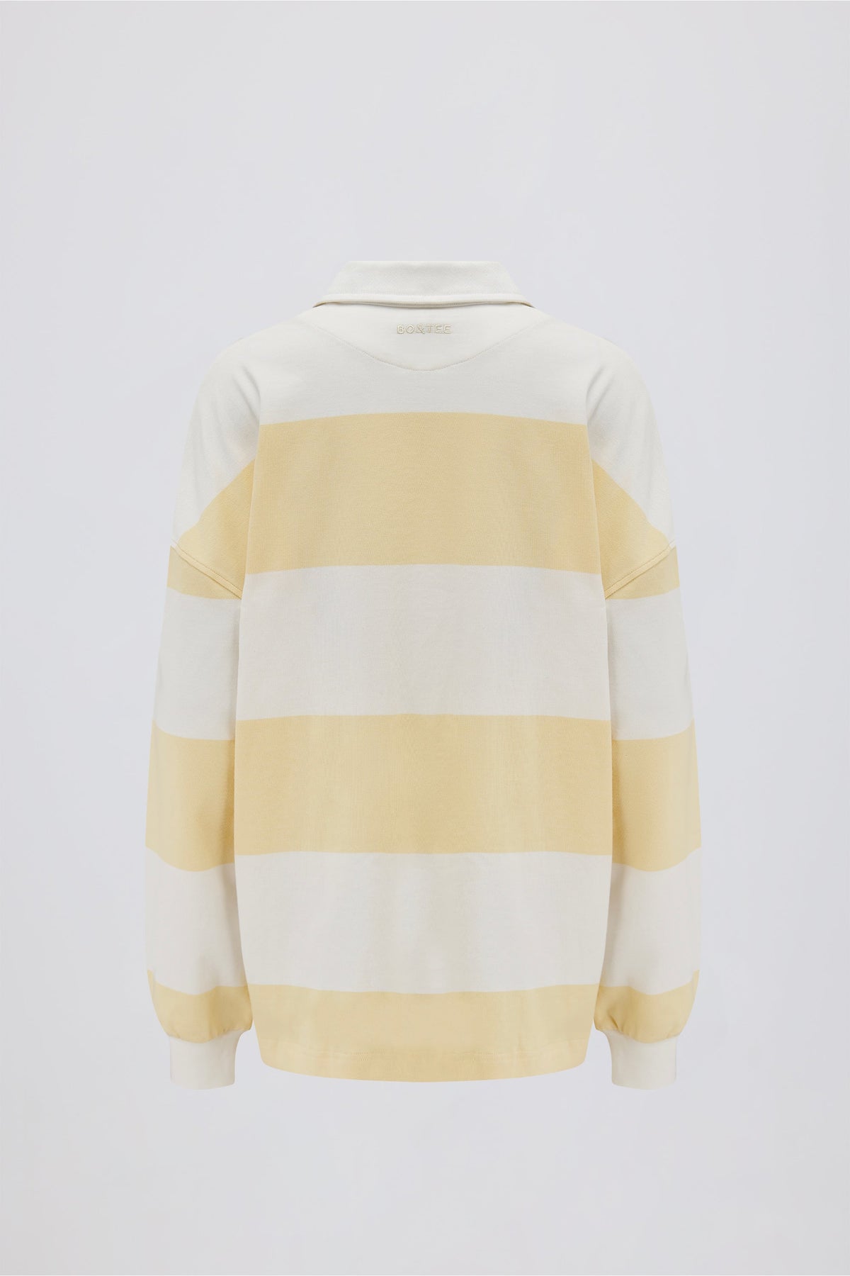Striped Oversized Long-Sleeve T-Shirt in Lemon