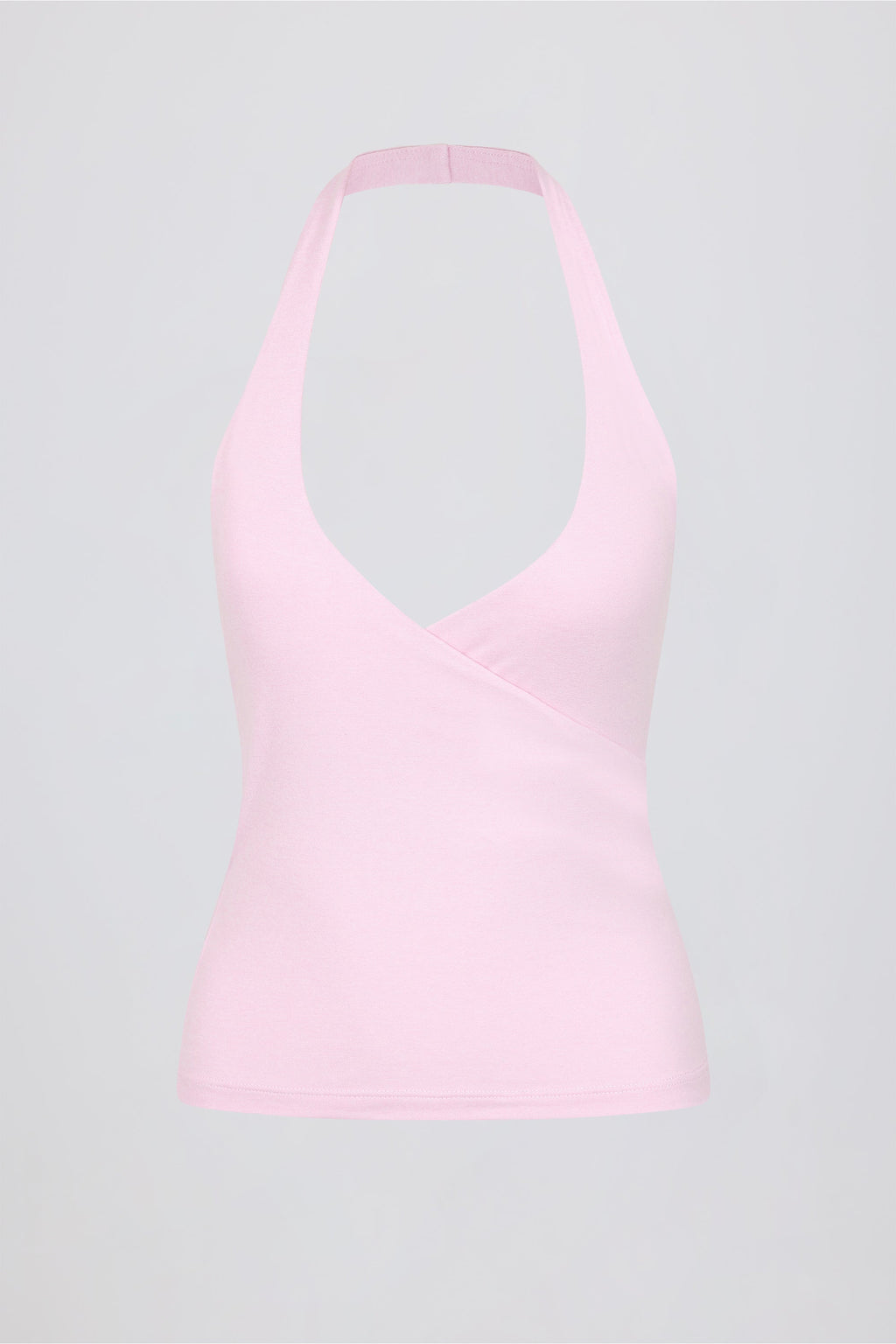 Halterneck Open-Back Tank Top in Bloom
