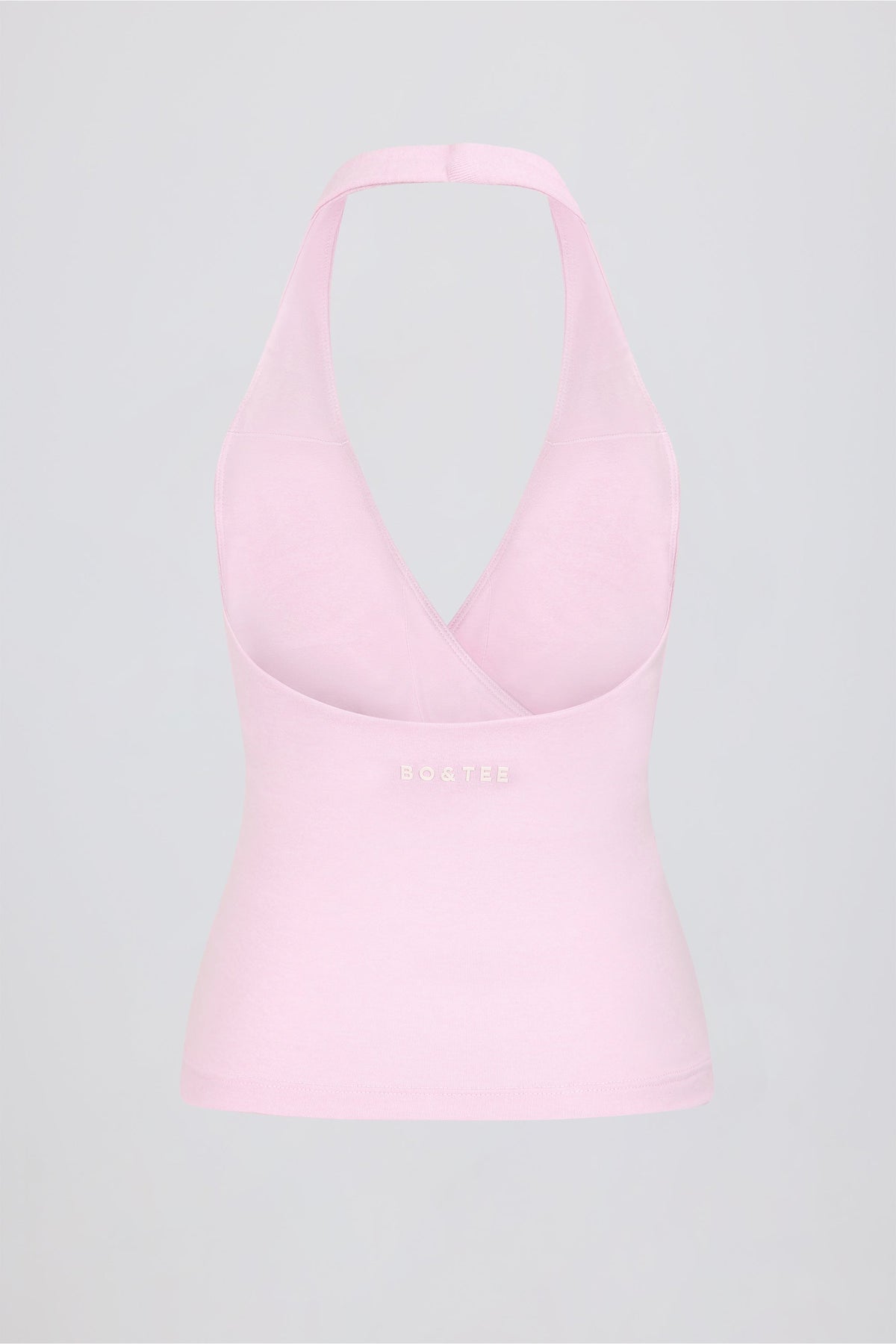 Halterneck Open-Back Tank Top in Bloom